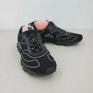 All In Men's Reflective All In Logo Tennis Shoes Black Size 11